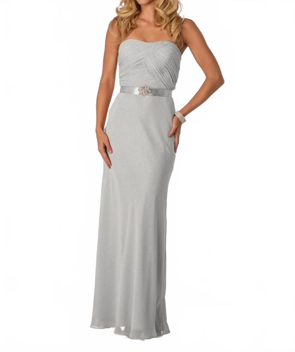 NEW LAST DRESS the seraphina maxi dress in silver